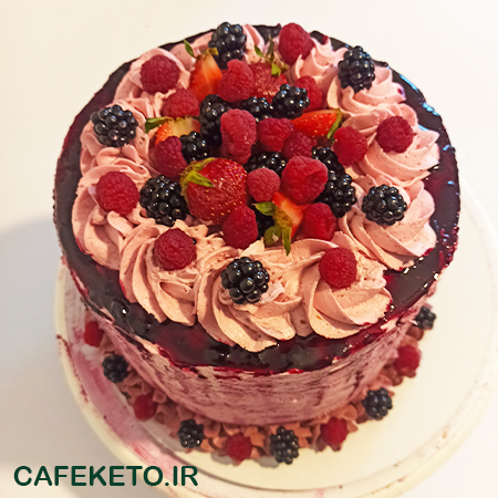 کیک تولد بری کتوژنیک