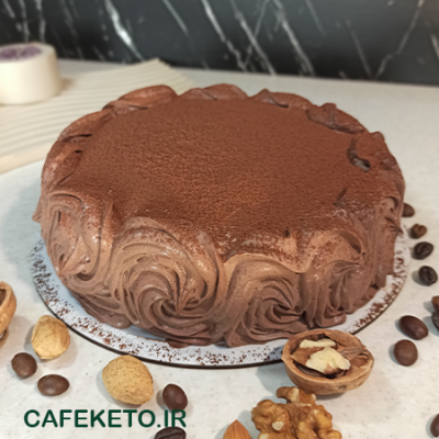 کیک شکلات نسکافه کتوژنیک